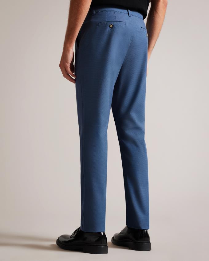 Pantalon Ted Baker Slim Fit Dogtooth Bleu Marine Homme | BTN-27628671